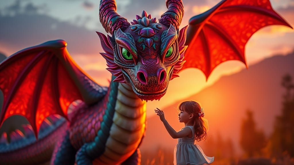 The dragon and the little blind girl