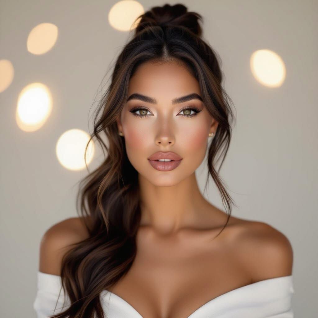 Elegant Portrait of a Confident Woman in Editorial Style