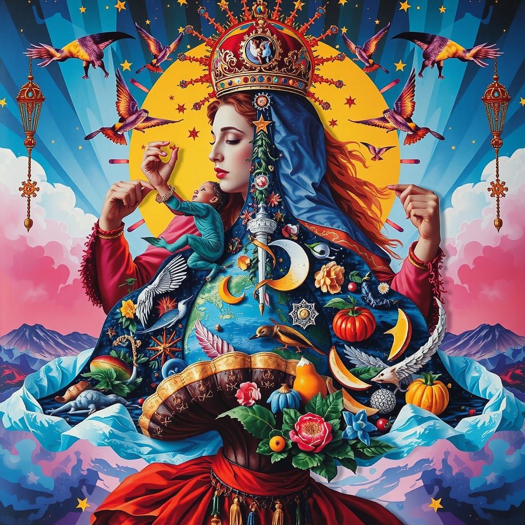 Vivid Paper Cut Collage of Human Kindness