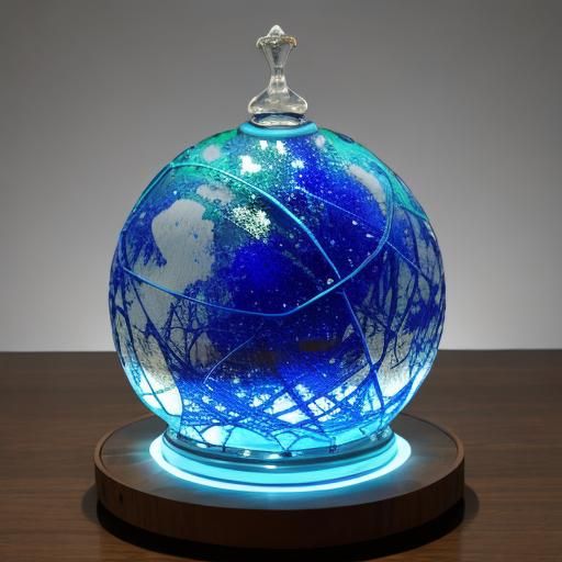 Dynamic Art Glass Sculpture