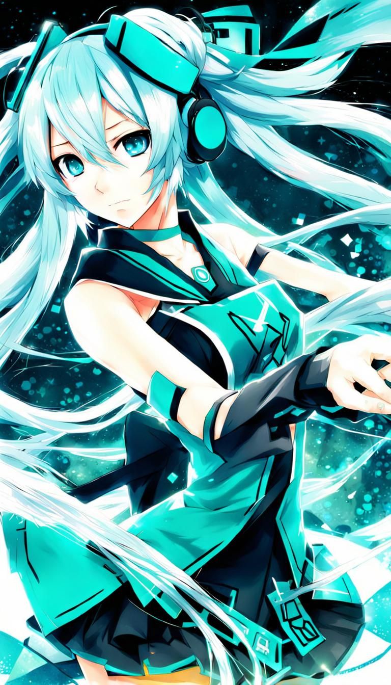 Anime Key Visual Character in Manga Style