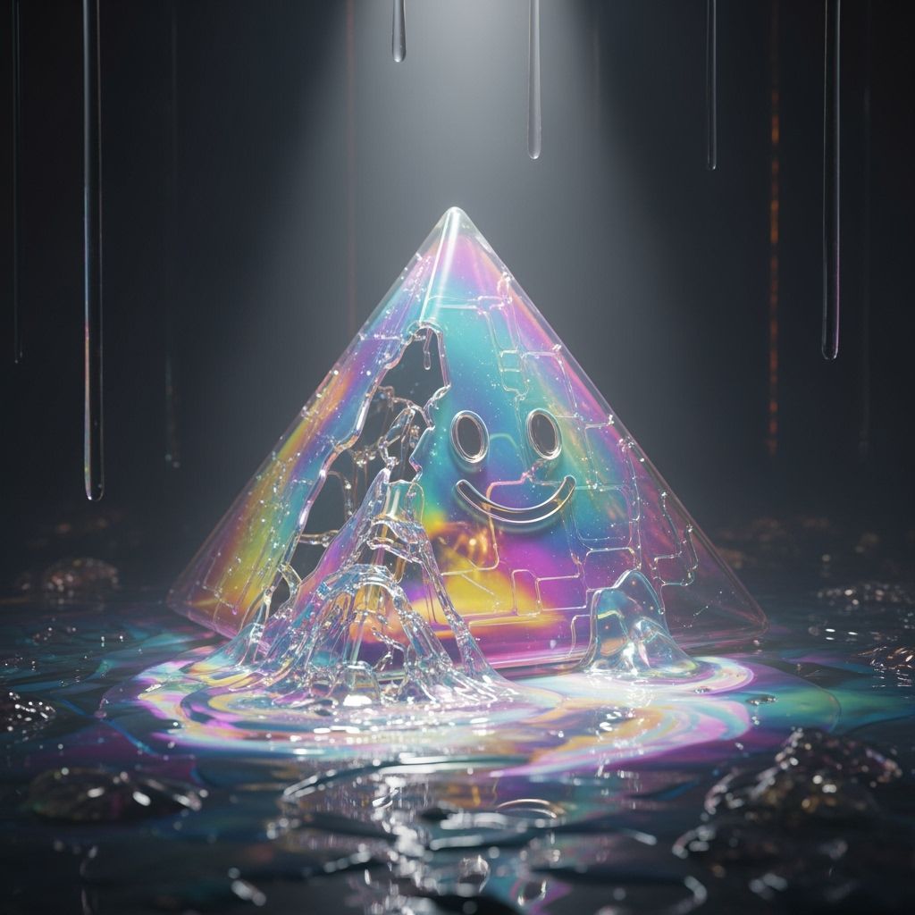 Melancholy Pyramid Dissolving into Goo