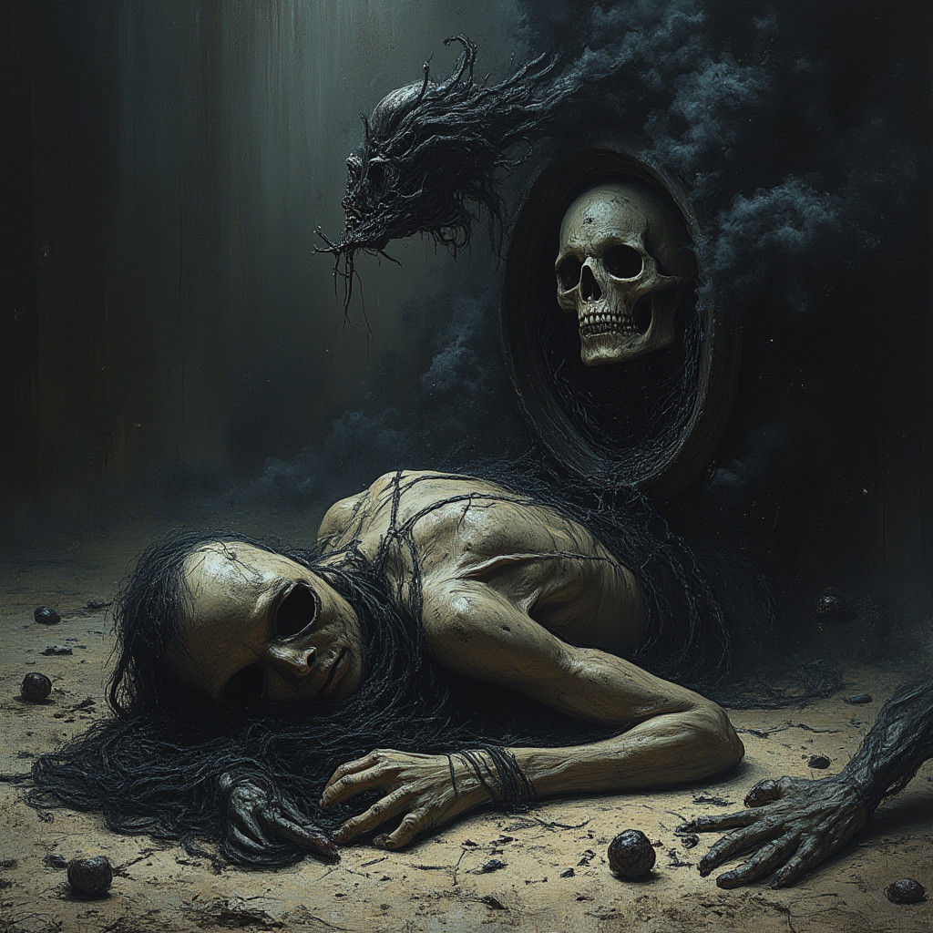 Oppressive Darkness: A Surrealist Vision of Depression