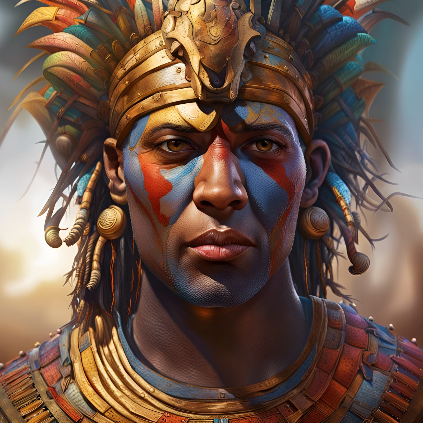 Futuristic Bastet: Egyptian Cat Goddess on Alien World