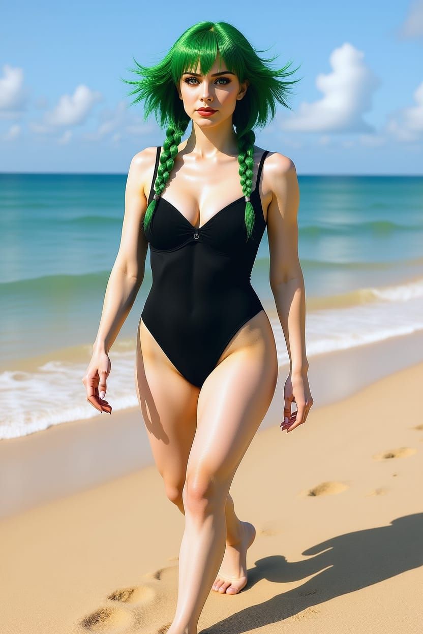 Tatsumaki Telekinesis Powers on the Beach