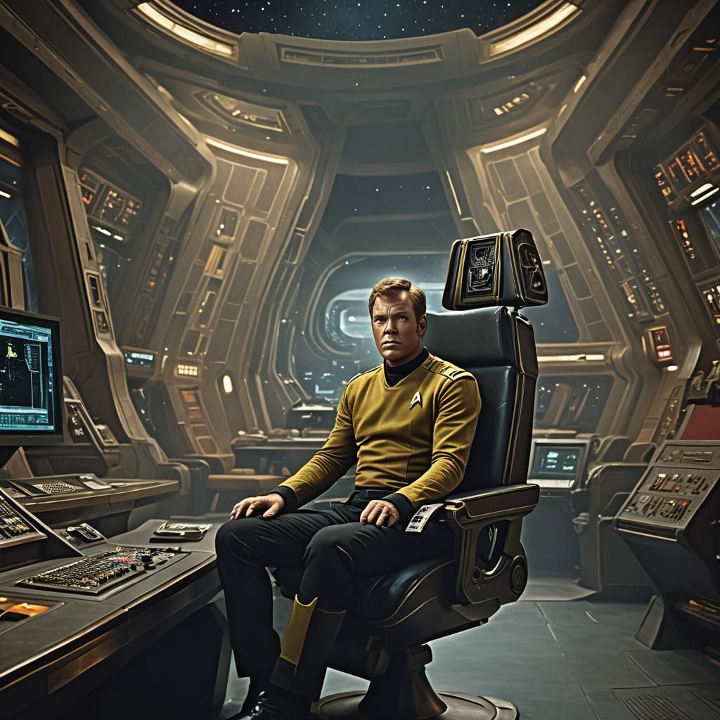 Captain Kirk Commands the Enterprise: Digital Matte Painting