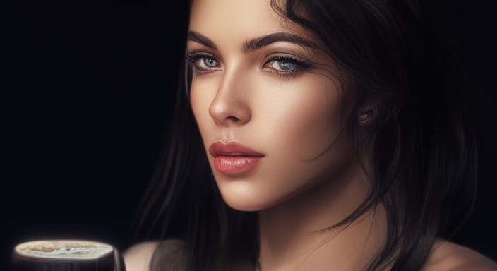 Madison Beer Portrait in Artgerm and Mucha Style
