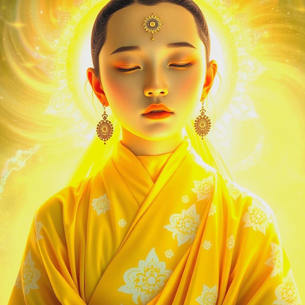 Ethereal Chinese Goddess Ascended Master Soo Shee in Vibrant...