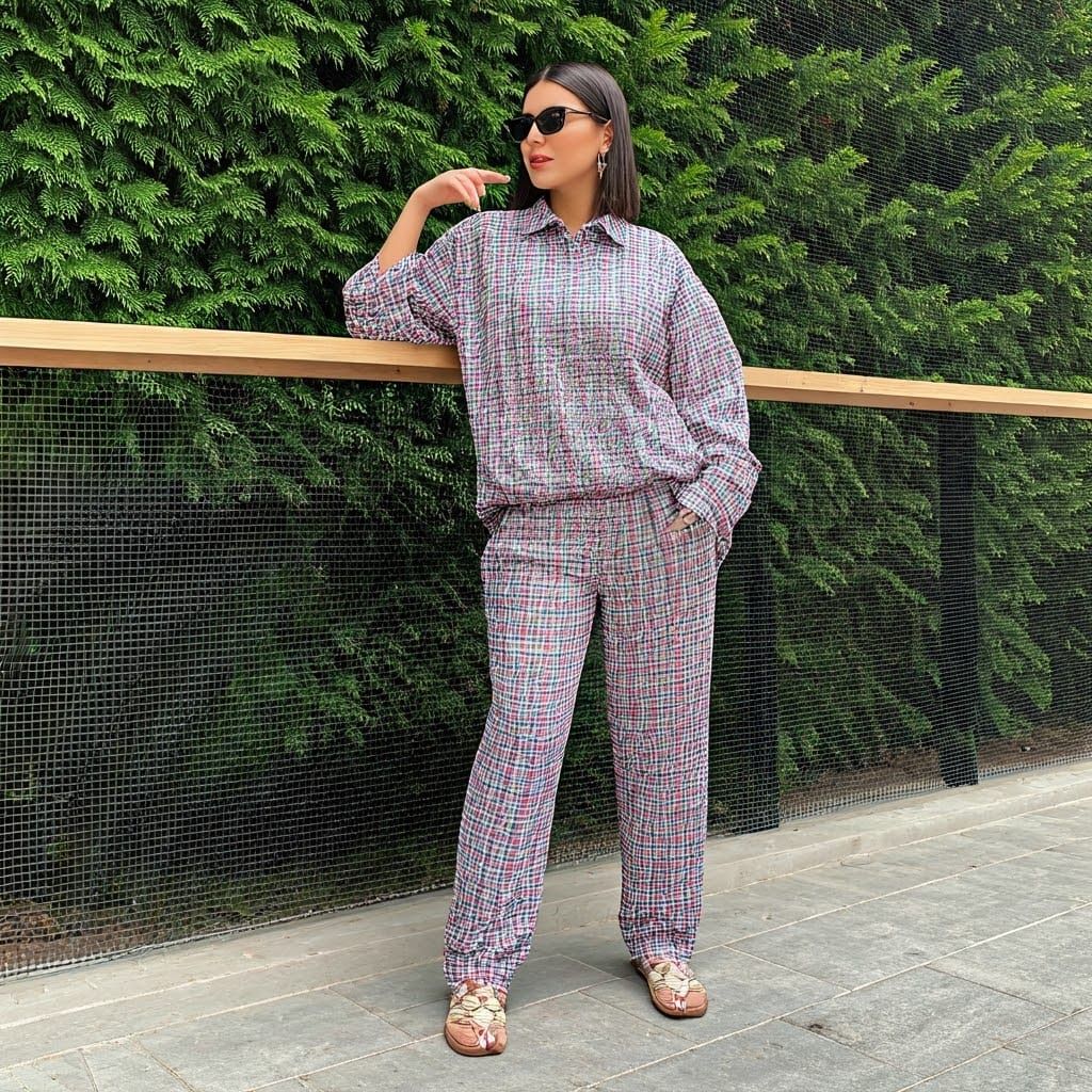 Retro Gingham Fashion Sensation