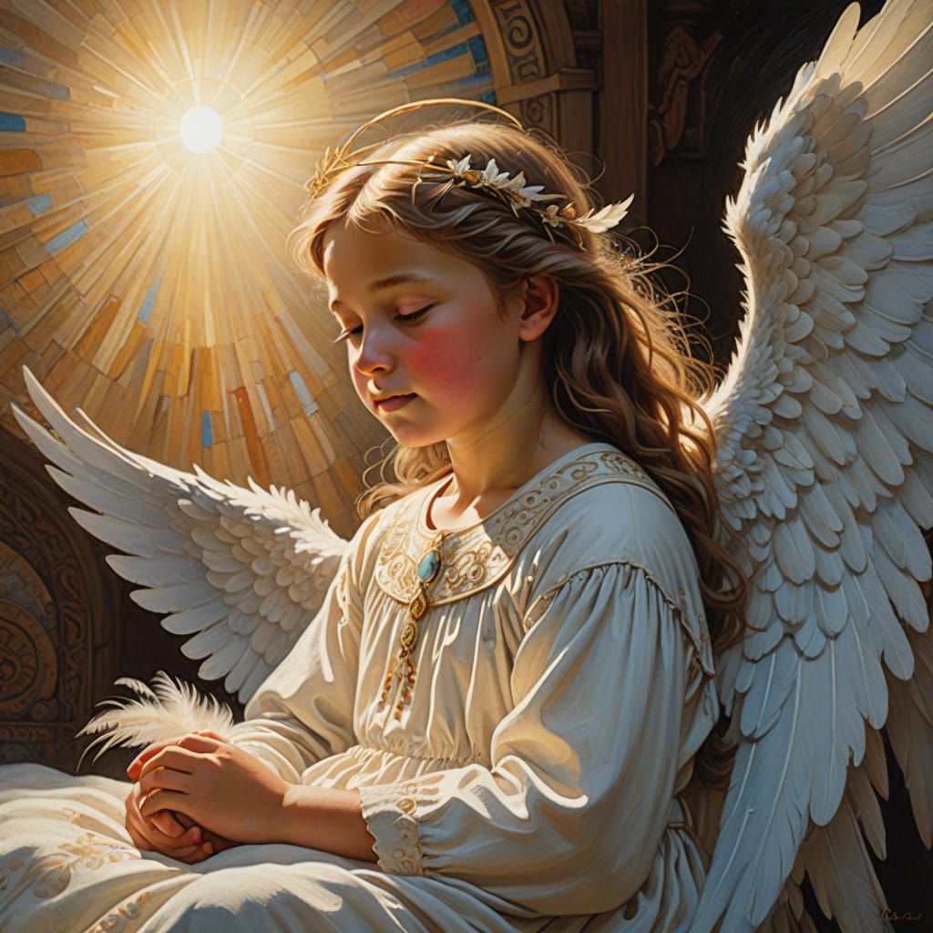 Praying angel