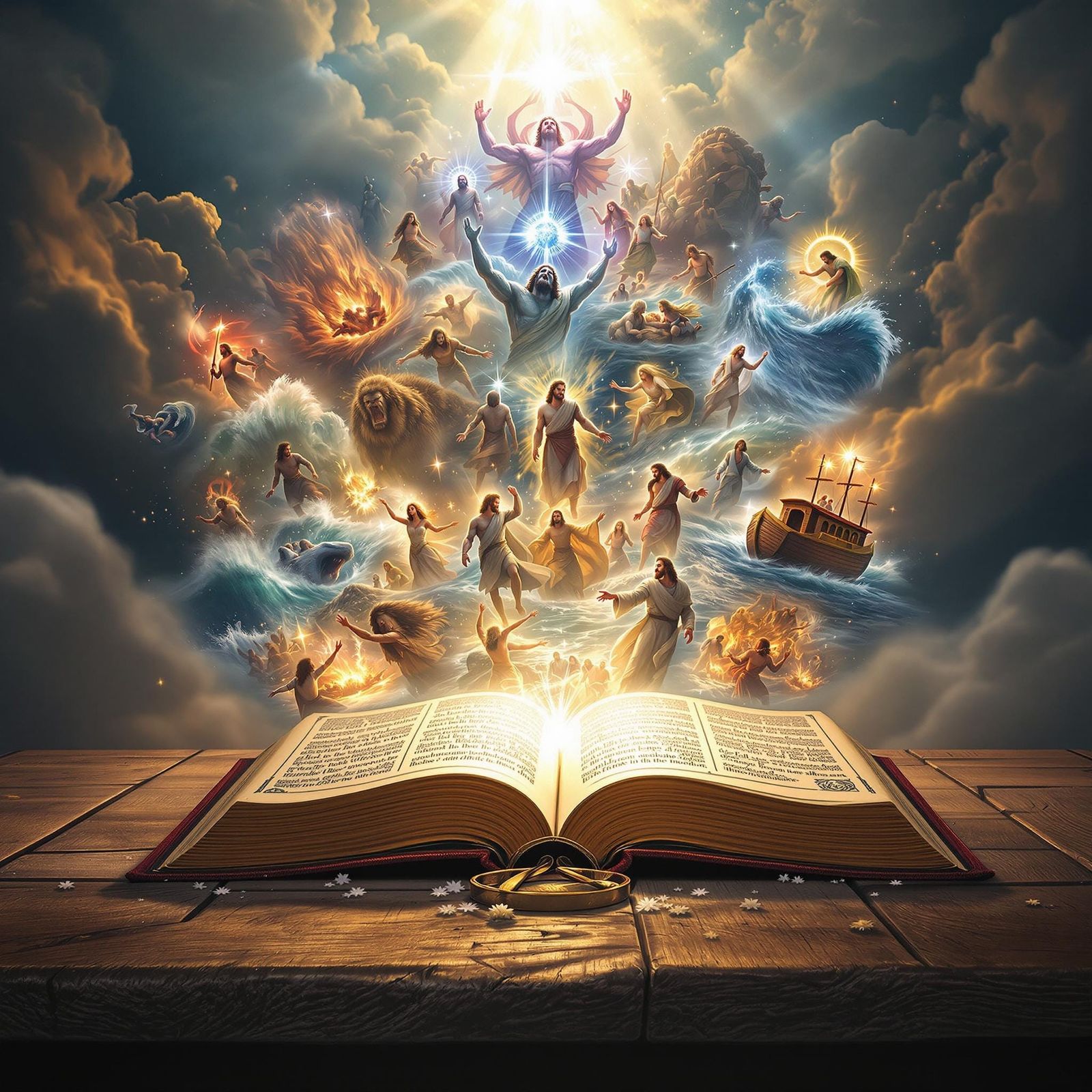 Bible Stories Emerge in Divine Light