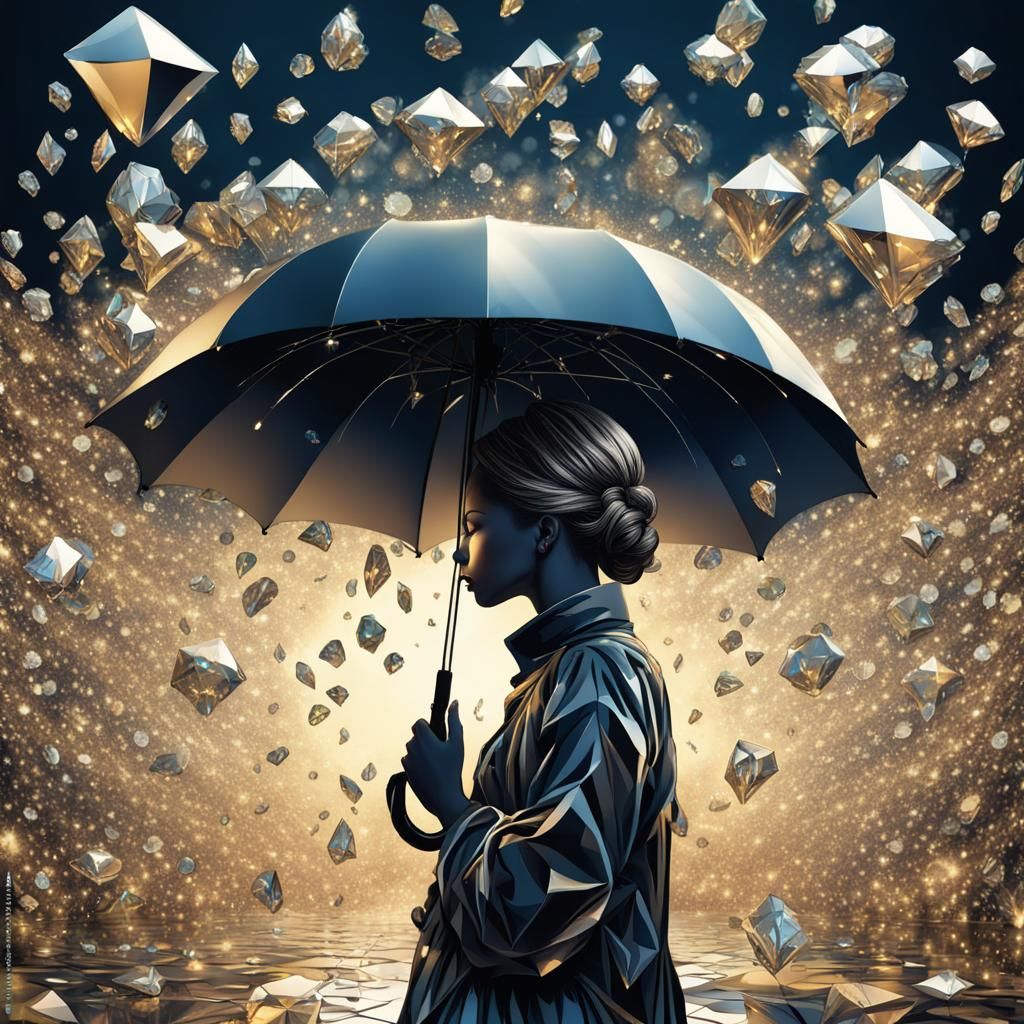 Diamond Rain in Baroque Style
