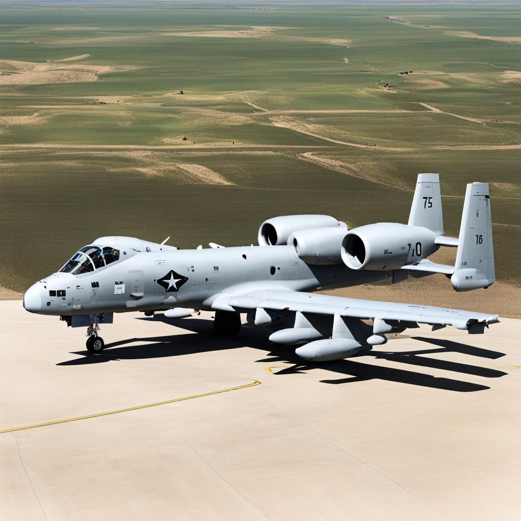 A-10 Aircraft Image Generated by AI