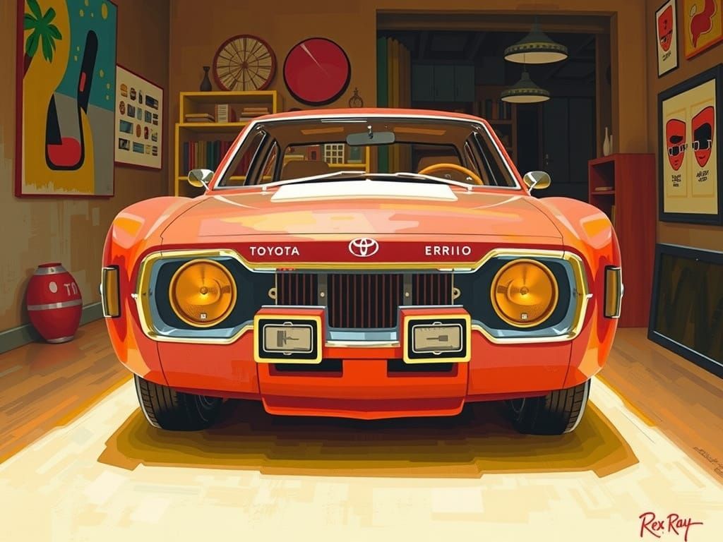 Abstract Geometric Shapes in Rex Ray Style