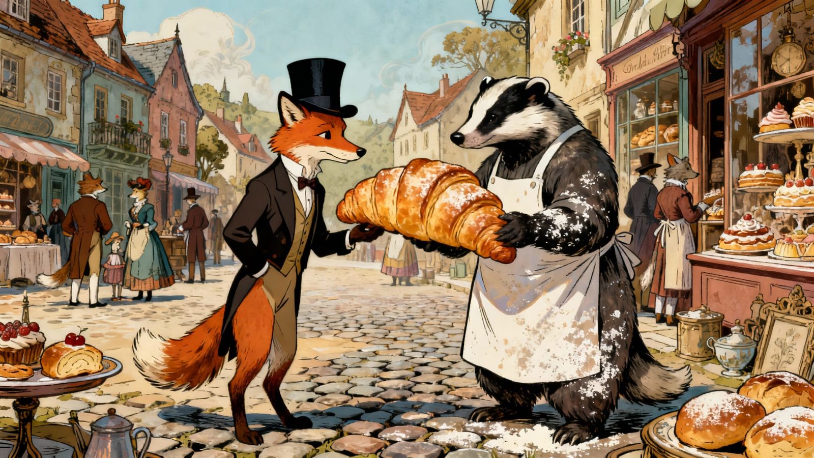 Victorian Animal Village Market Square