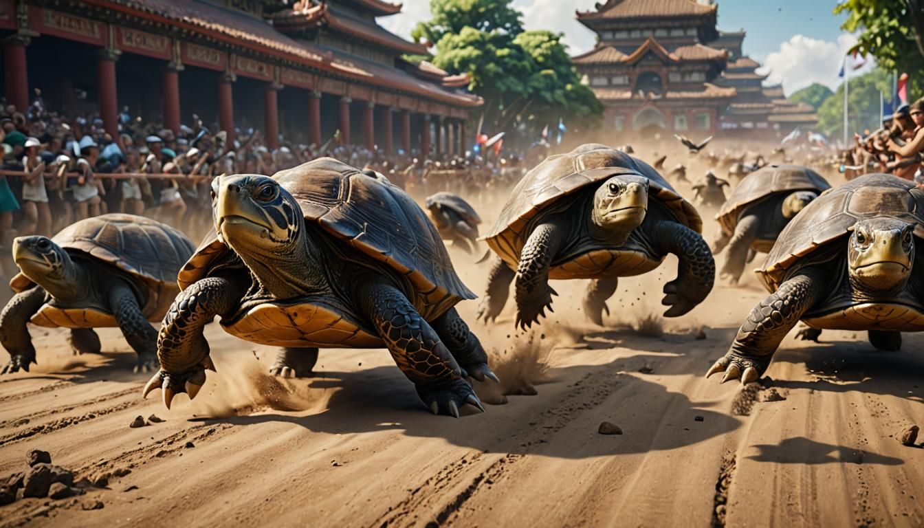 Turtles and Rabbits Race at the Animal Olympics
