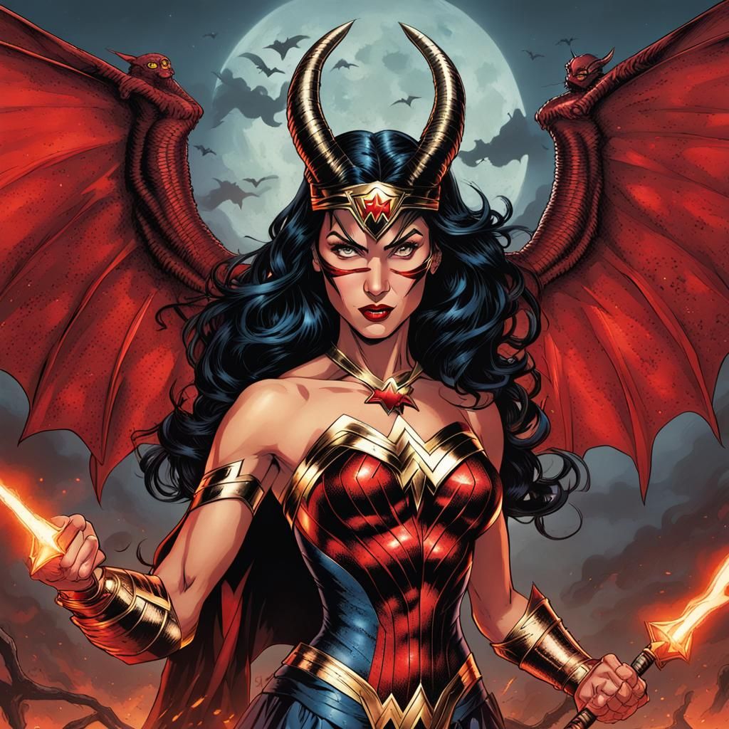 Wonder Woman as a Diablesse