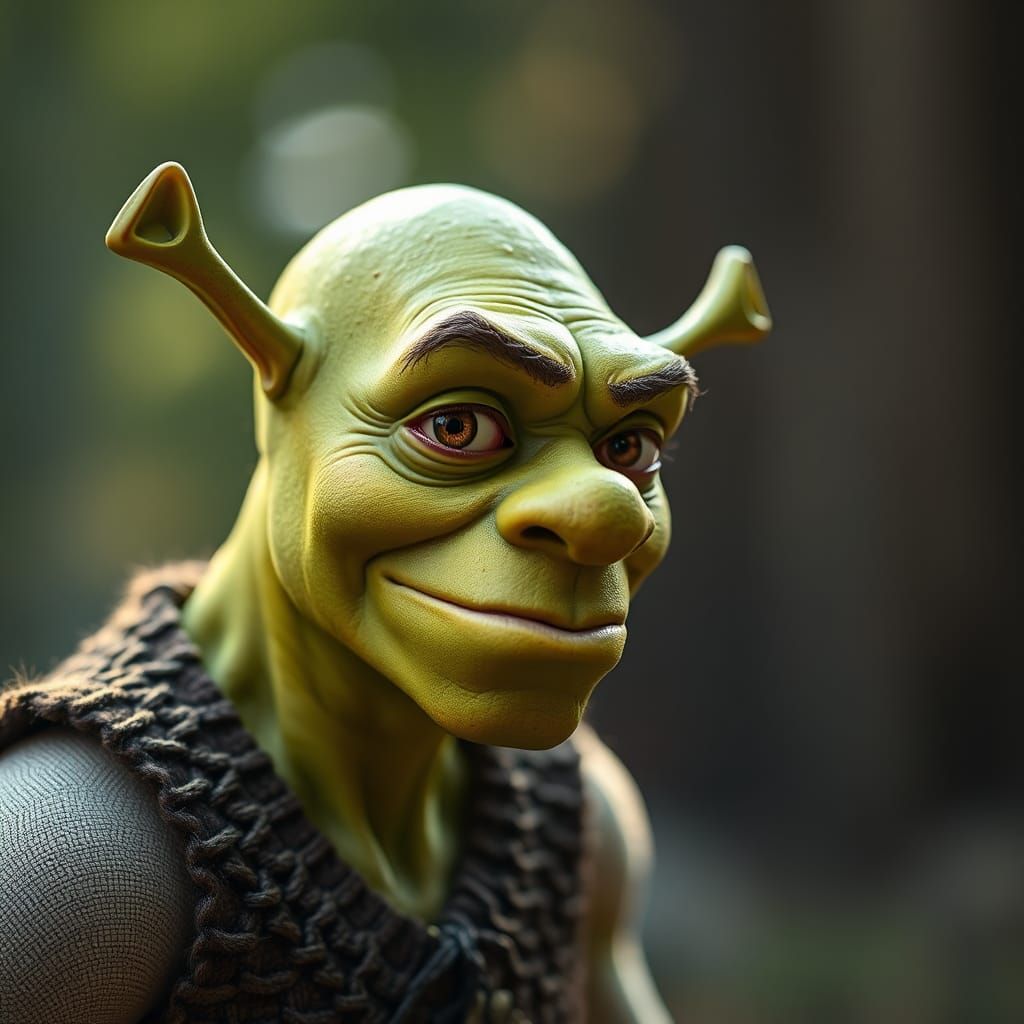 Skinny Shrek: Viral Inmuno Deficiency Photography