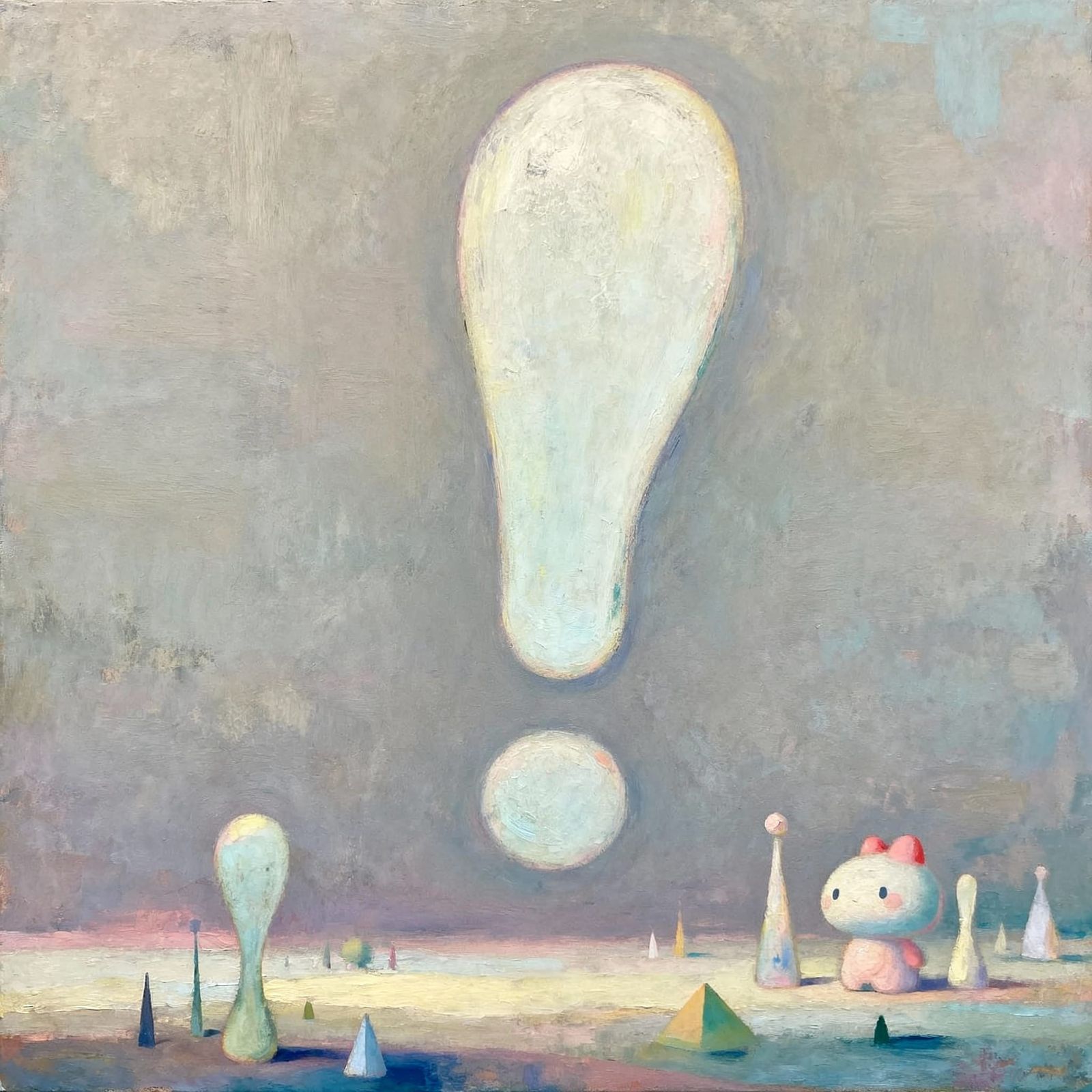 Gigantic Sigh in Dreamlike Background