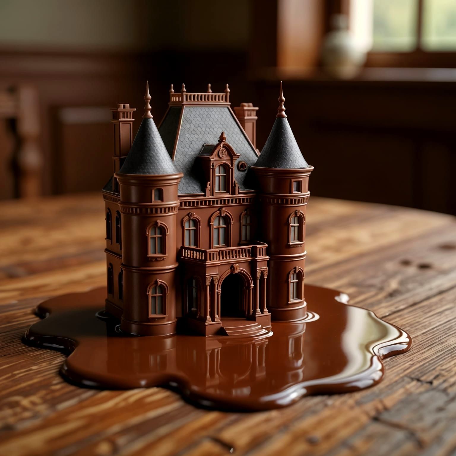 A Chocolate Masterpiece Melting Away