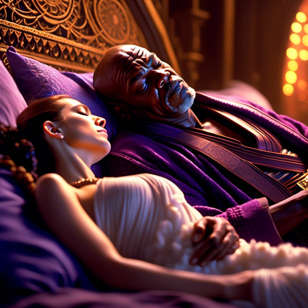 Mace Windu and Padme Sleeping, Hyperreal