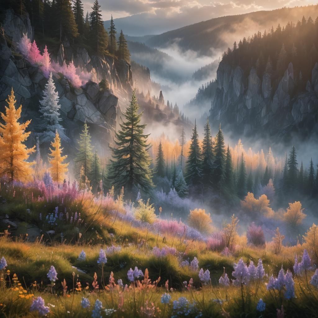 Spectacular Iridescent Fantasy Landscape Photography
