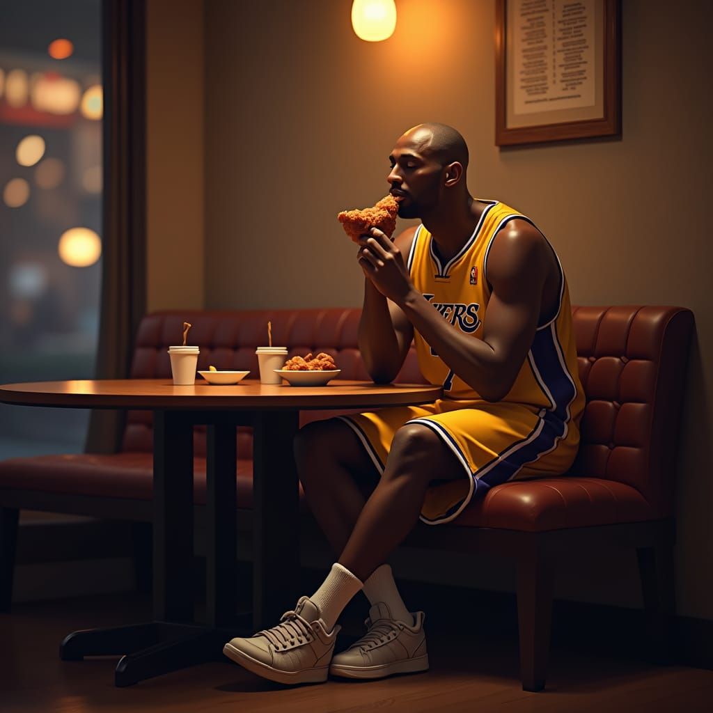 Kobe Bryant Savoring Chicken, WLOP Style