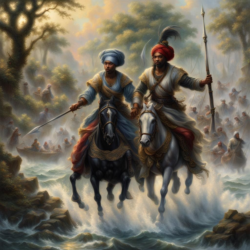 Black Moors Clash with Columbus in Ethereal Fantasy