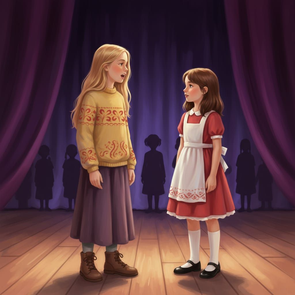 Two Young Performers on Stage