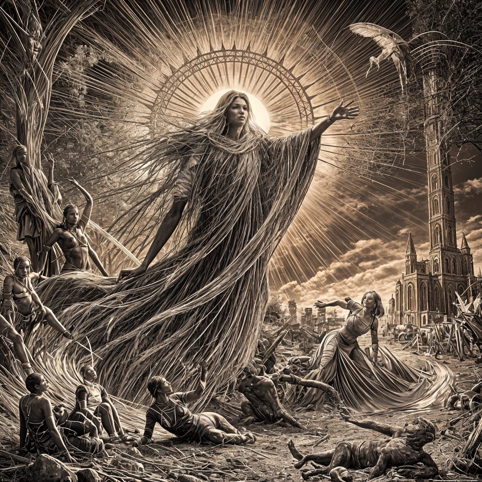 Dante's Inferno: 19th Century Illustration in Black and Whit...