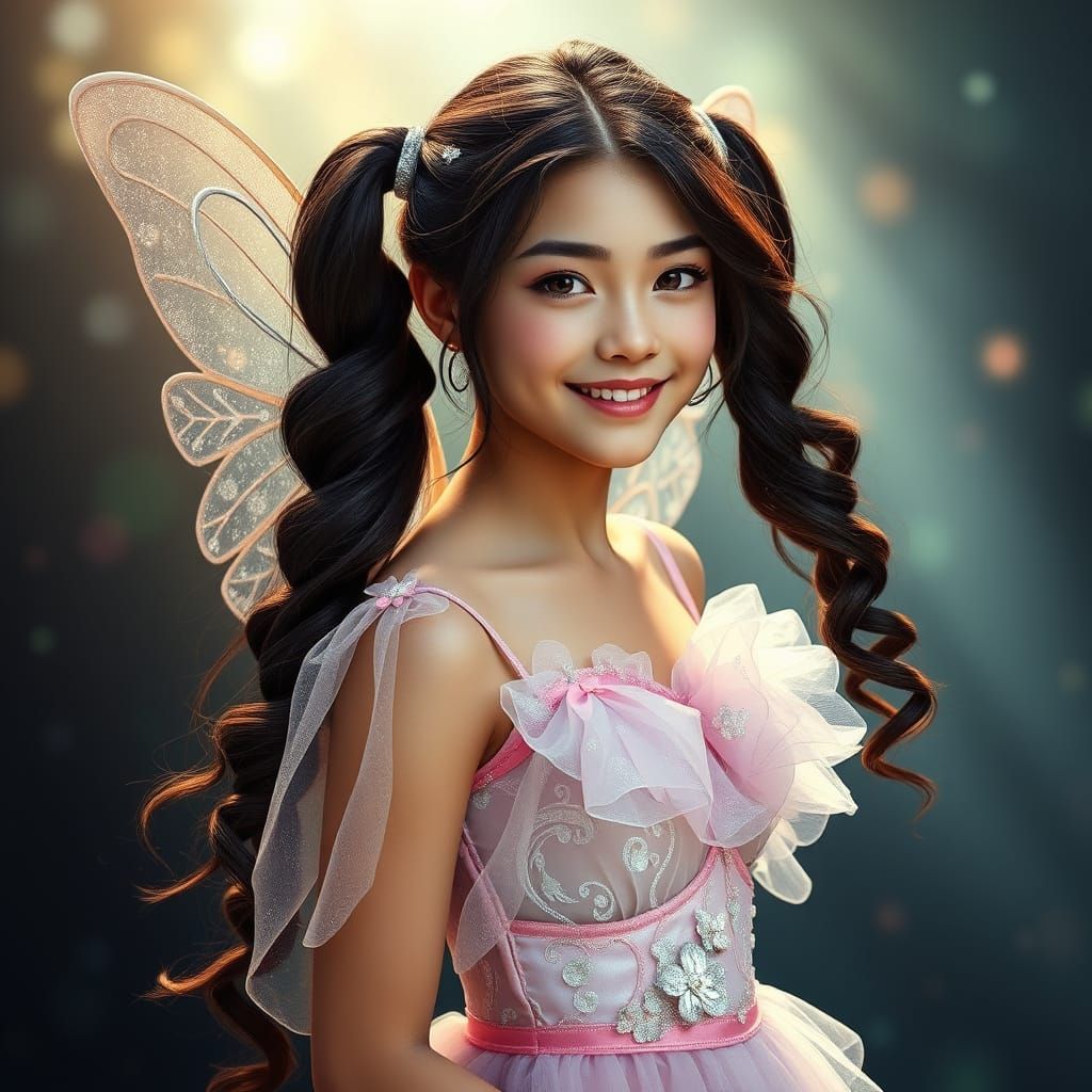 Enchanting Fairy Cosplay in Whimsical Dreamlike Atmosphere