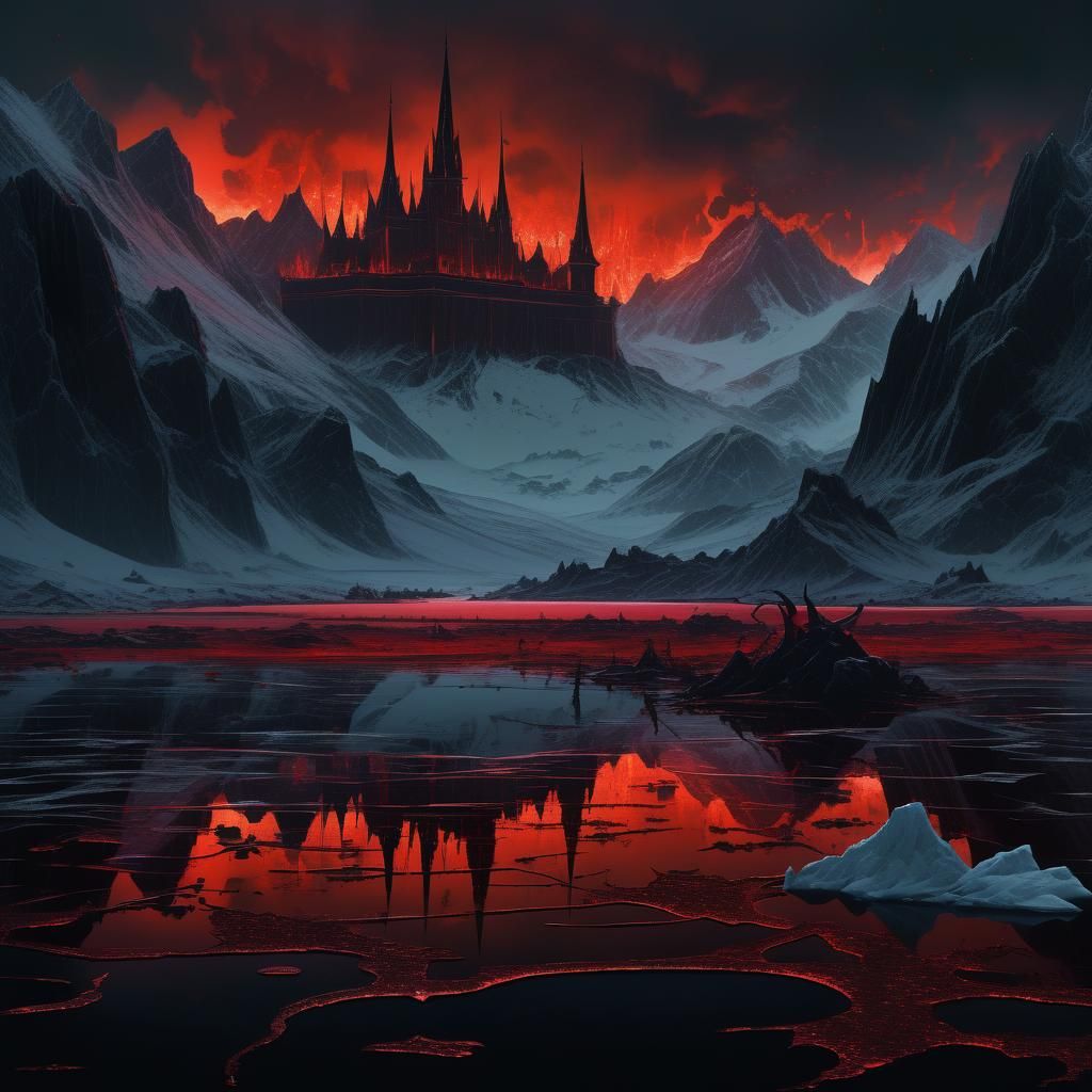 Frozen Hellscape: A Dystopian Vision of the Ninth Circle