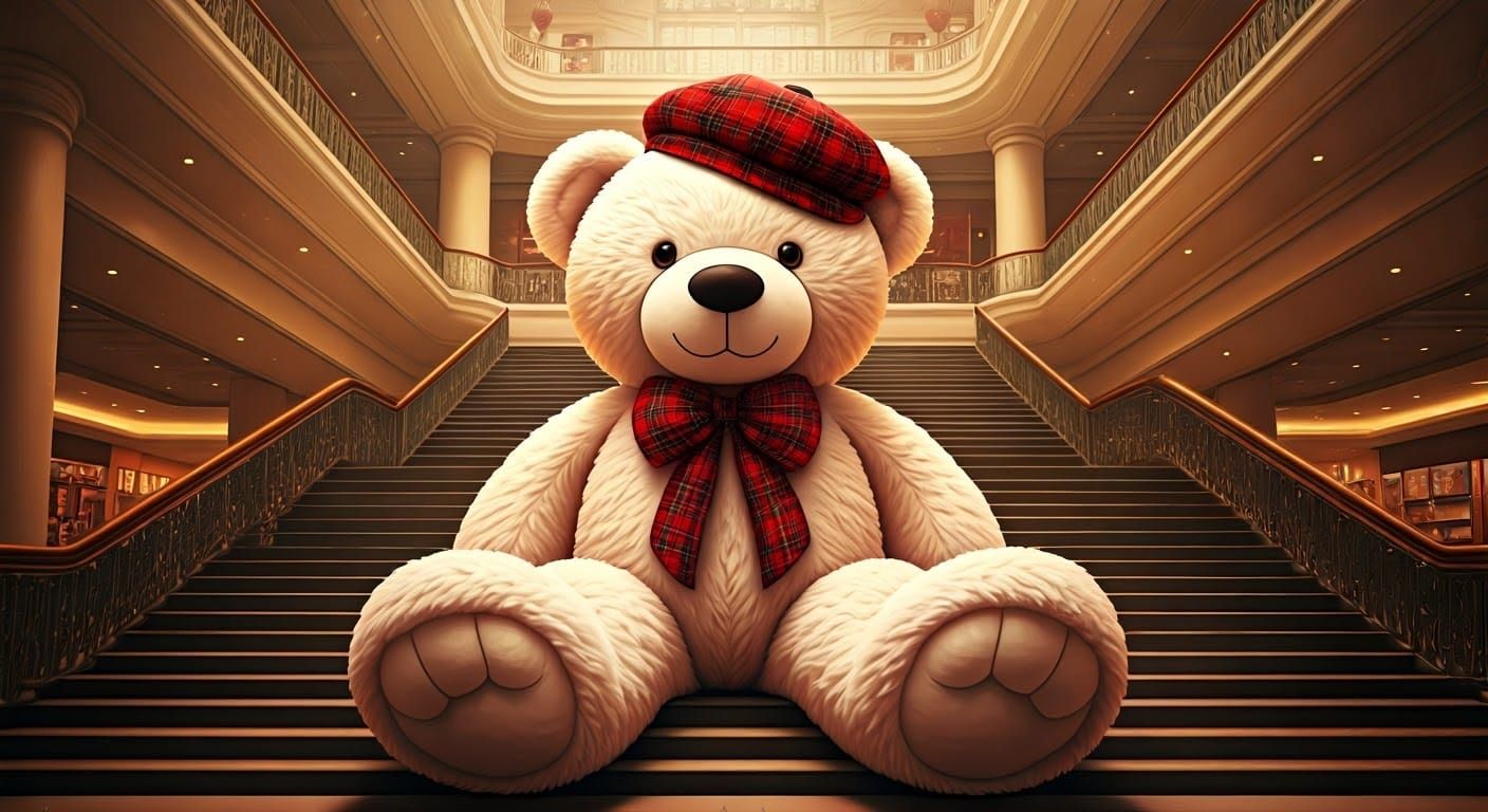 Giant Cute teddy bear, cozy white of great impact on sale in...