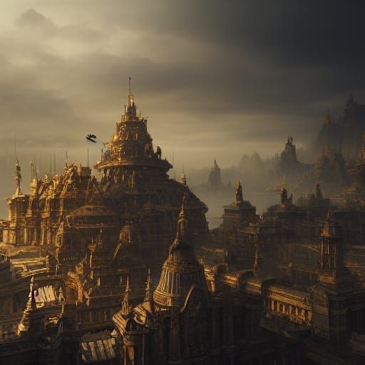 Epic Emperor in a Dramatic Digital Painting