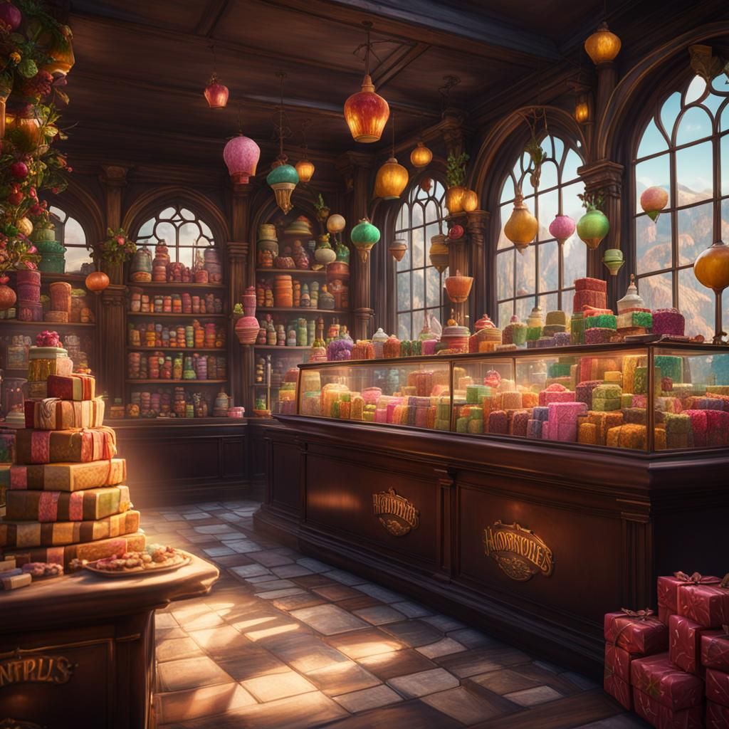 Honeydukes Sweet Shop with Amortentia Potions