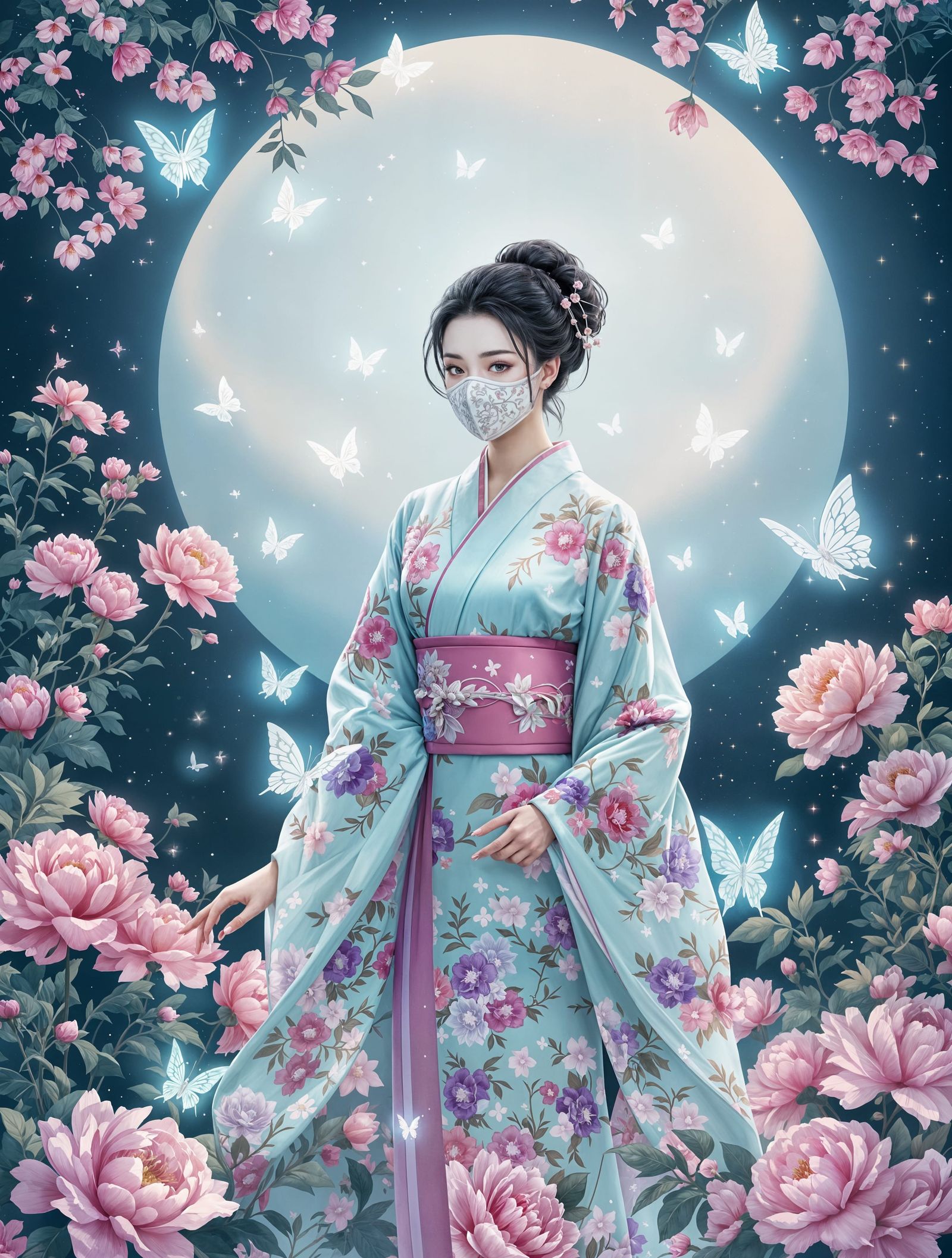 Whispers in the Moonlit Garden