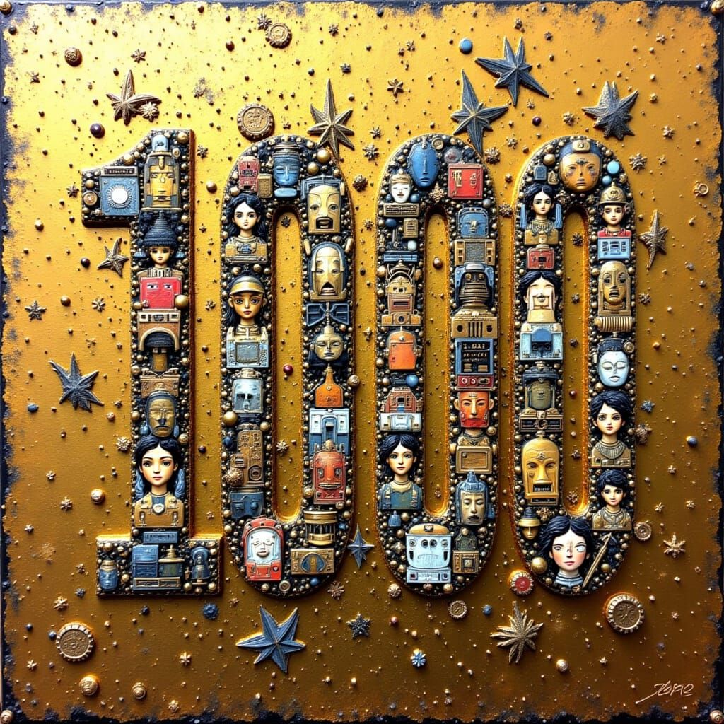 1000 days and ways to be creative