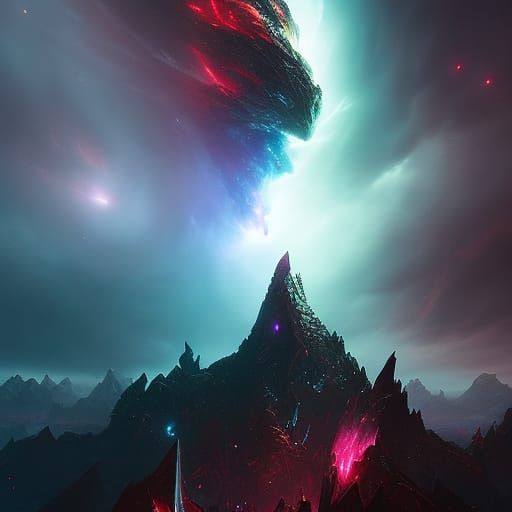 Devil Nebula in Dark Fantasy Style