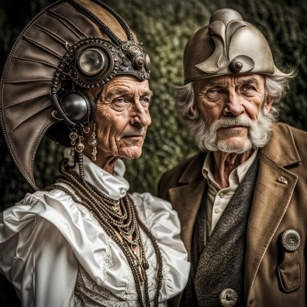 Surreal Alien Restaurant Celebration in Magical Realism