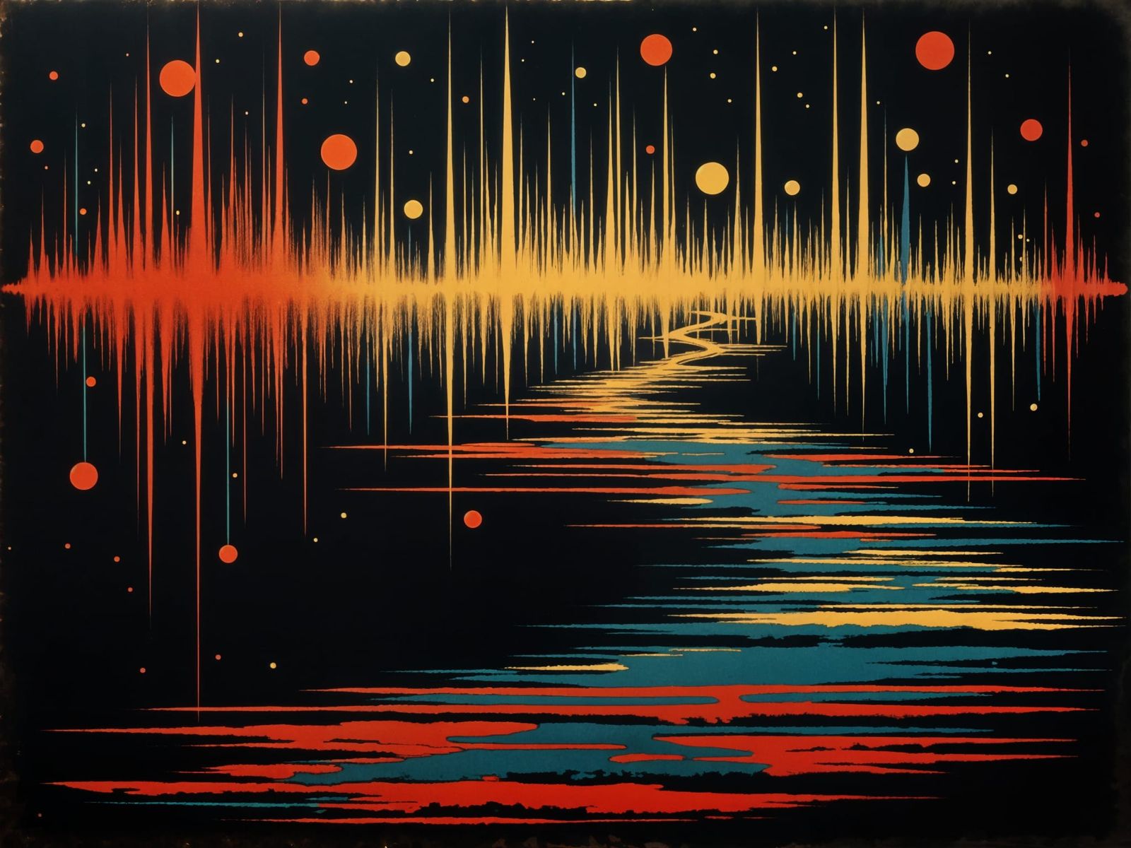 Cosmic Vibrations in Dark Space