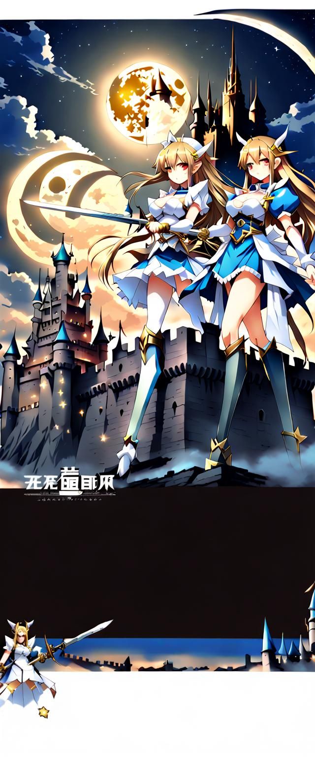 Anime Girls: Maid and Elf Under Starry Sky
