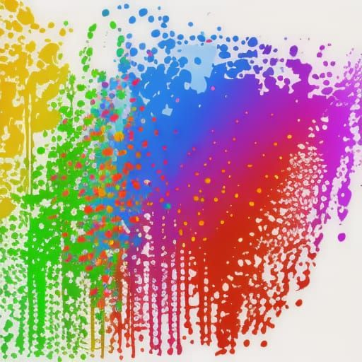 Colorful Rainbow Clipart on White Background