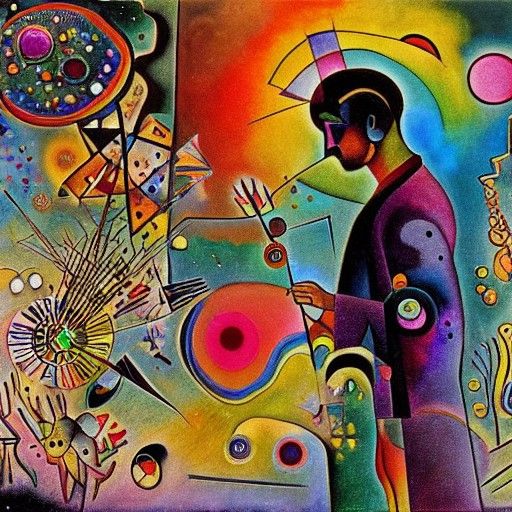 Boy with Thorn: Witkiewicz, Kandinsky, Vaporwave Style