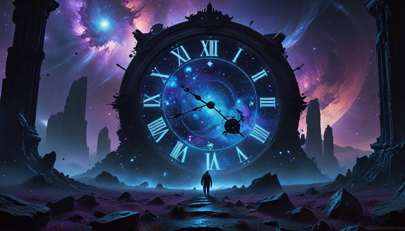 Astronaut Explores Cosmic Graveyard with Ancient Clocks