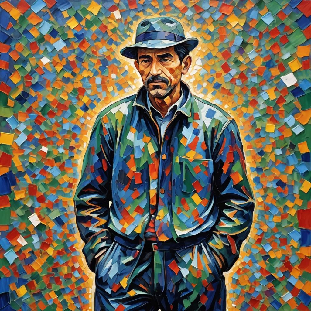 Particle Figure in Expressionist Neo-Impressionism