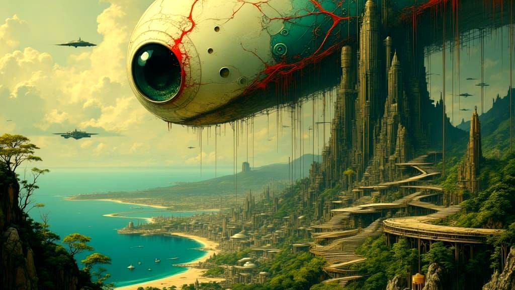 The Planetary Eye Over Alien City