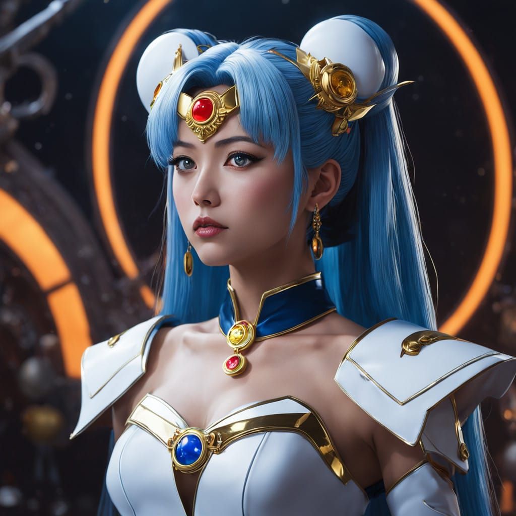 Sailor Moon-Inspired 3D Anime Art