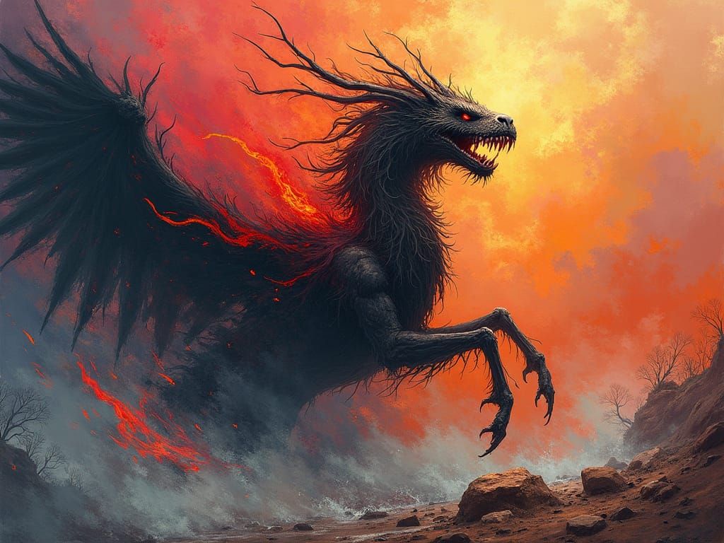 Vibrant Artwork in Futuristic Style