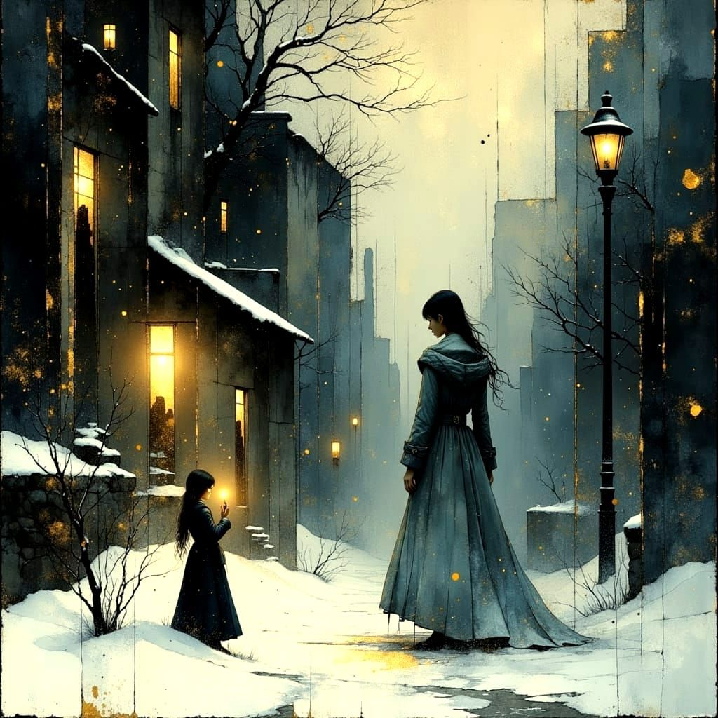 Lost in the Flickering Light of a Winter's Night