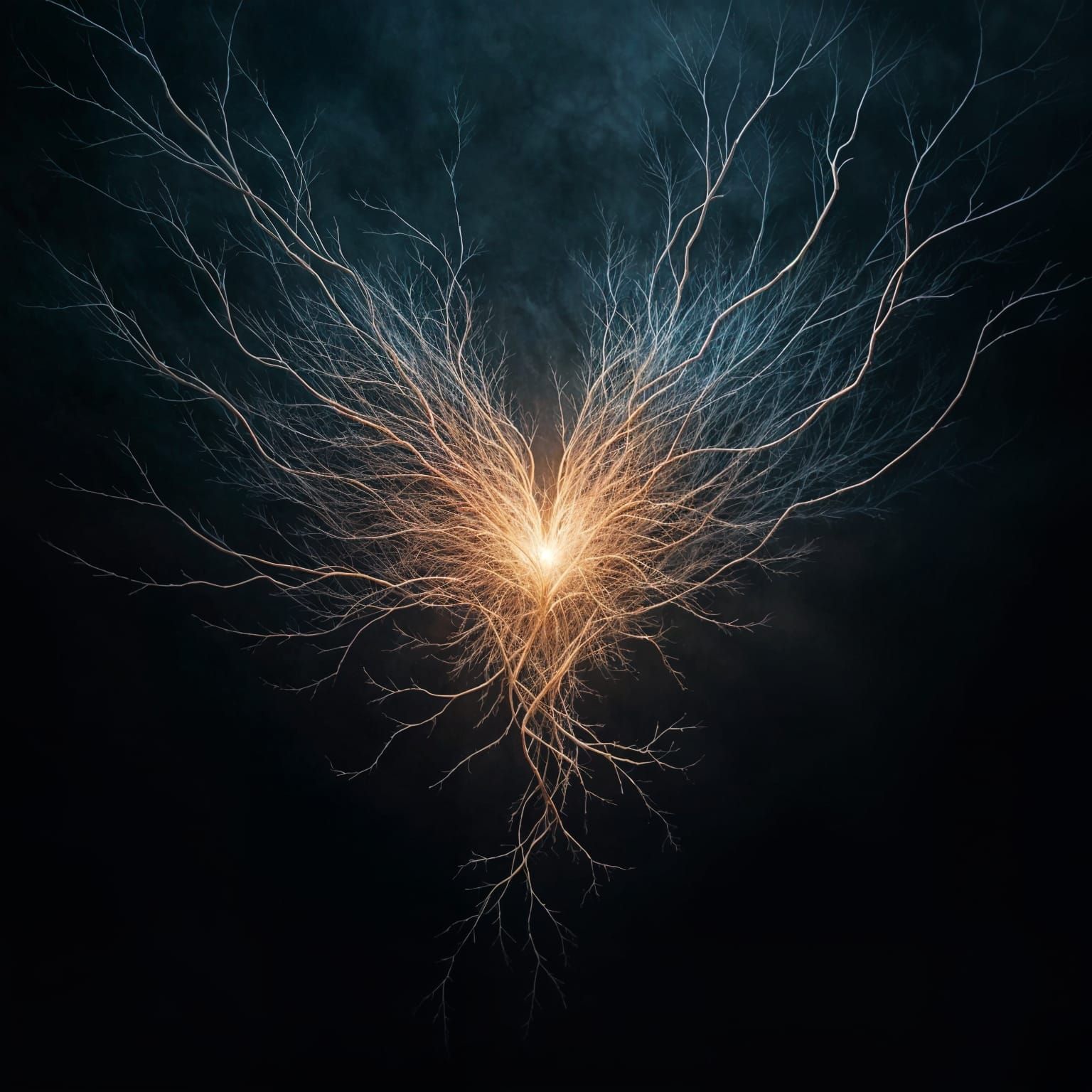 Whispers of Ethereal Tapestry in Mystic Blackness